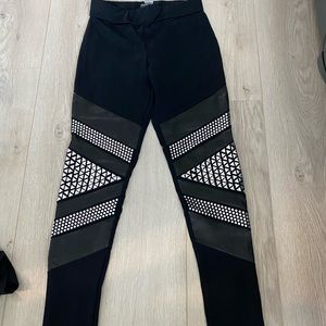 Bebe studded leggings